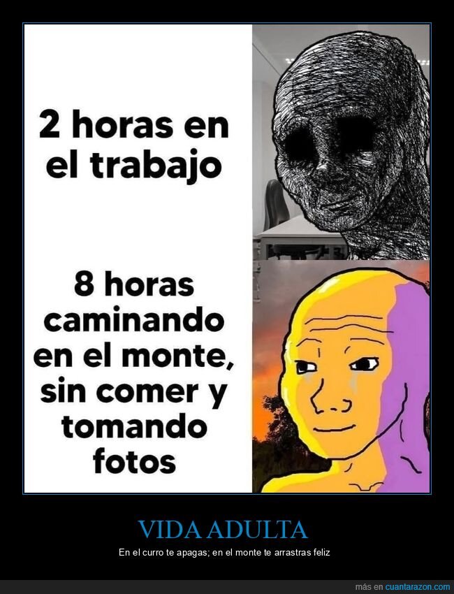 trabajo,monta&ntilde;a,senderismo,agotamiento,fotos