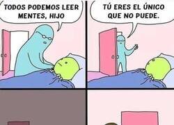 Enlace a Cuando reparten poderes y tú pillas el de mirar al techo