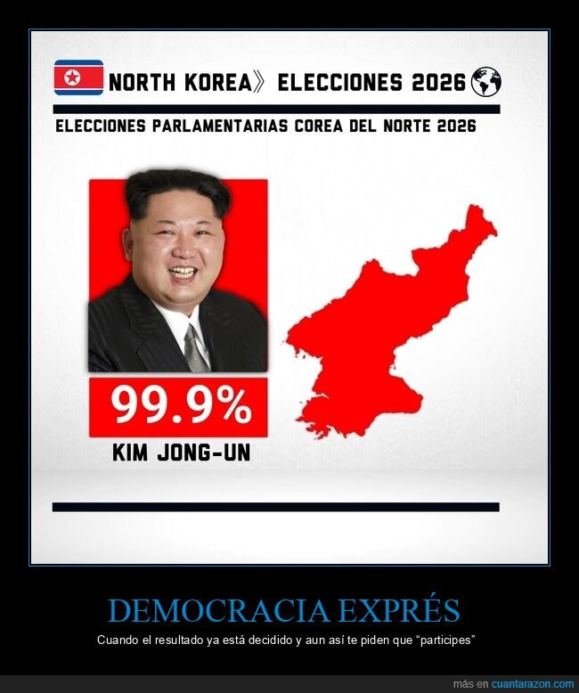 elecciones,CoreaDelNorte,dictadura,porcentaje,propaganda,kim jong un