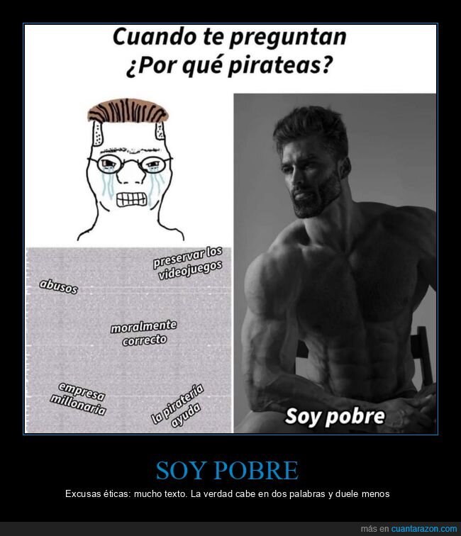 pirater&iacute;a,pobreza,videojuegos,excusas,suscripci&oacute;n