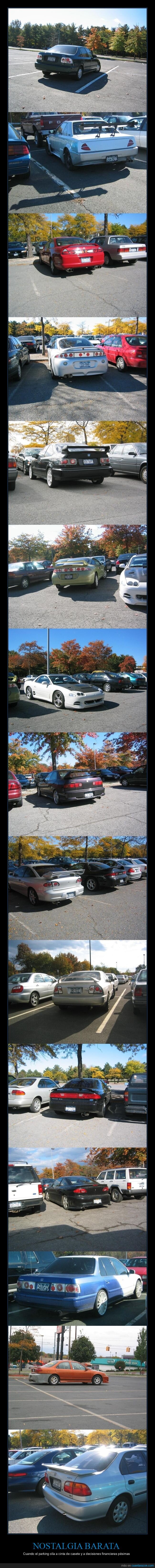 nostalgia,universidad,coche,a&ntilde;os2000,parking