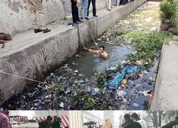 Enlace a En la India, una mujer engañó a la policía y a los equipos de limpieza municipal para que limpiaran un desagüe alegando falsamente que alguien se había caído en él