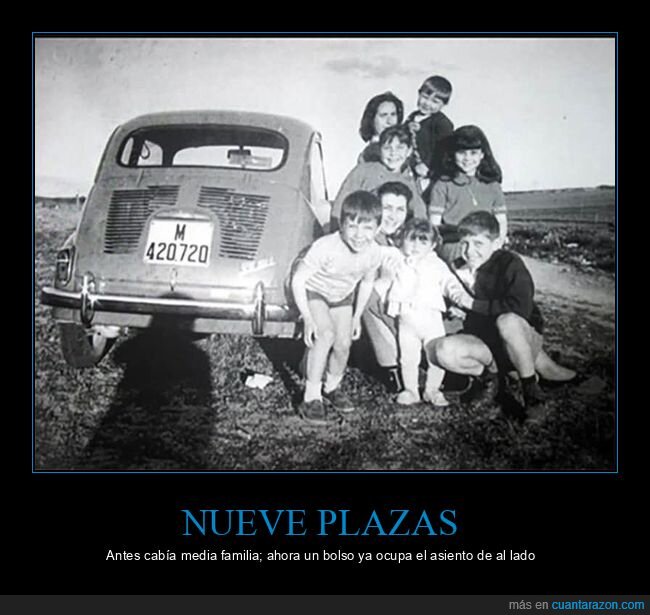 a&ntilde;os60,coche,familia,nostalgia,plazas