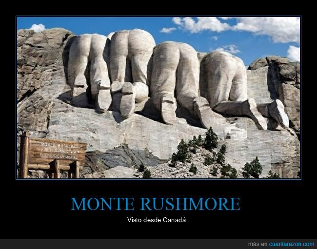 perspectiva,monumento,Canad&aacute;,Rushmore,broma
