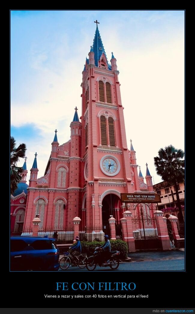 iglesia,Vietnam,rosa,turismo,postureo