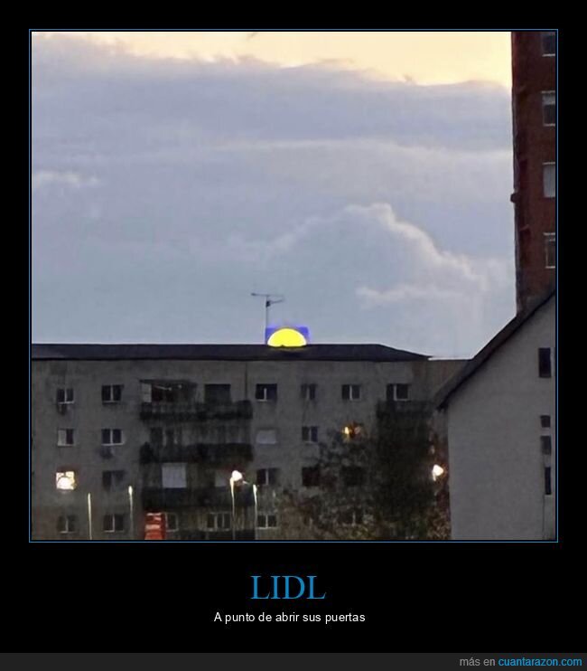 Lidl,amanecer,oferta,azotea,descuento