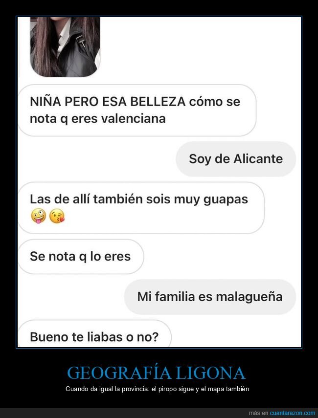 ligoteo,piropo,geograf&iacute;a,chat,confusi&oacute;n