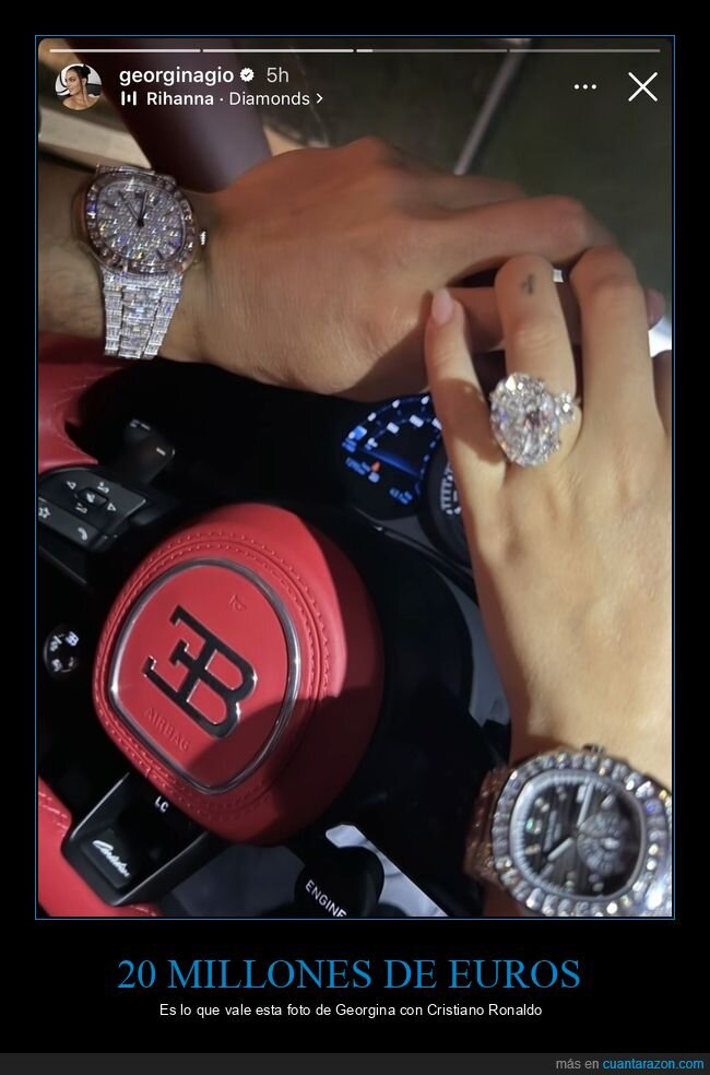 Bugatti,diamantes,lujo,Instagram,millonarios,cr7,cristiano