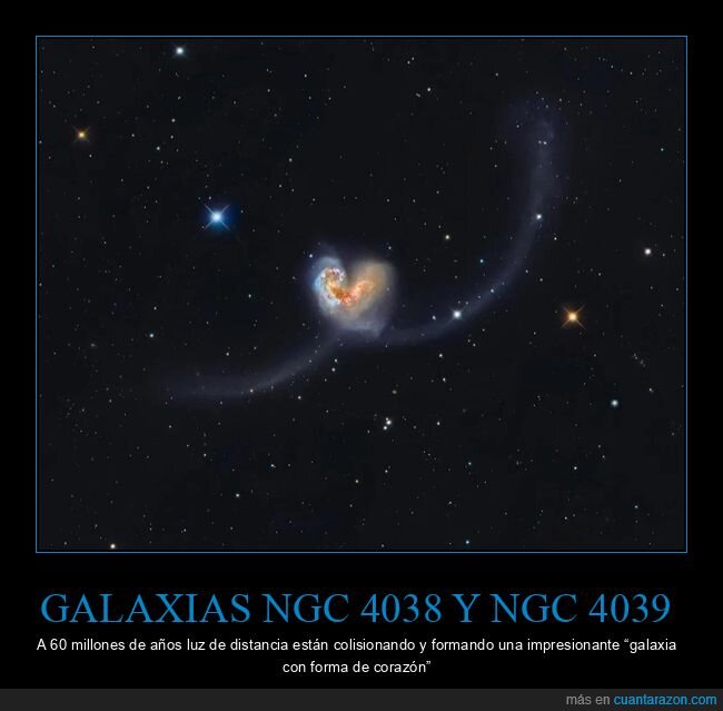 galaxias,colisi&oacute;n,universo,coraz&oacute;n,astronom&iacute;a