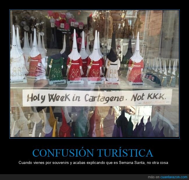 SemanaSanta,Cartagena,nazarenos,souvenirs,turismo