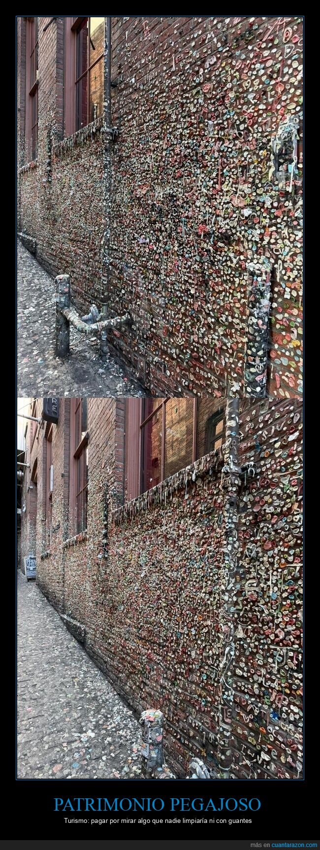 Seattle,chicle,muro,turismo,asco