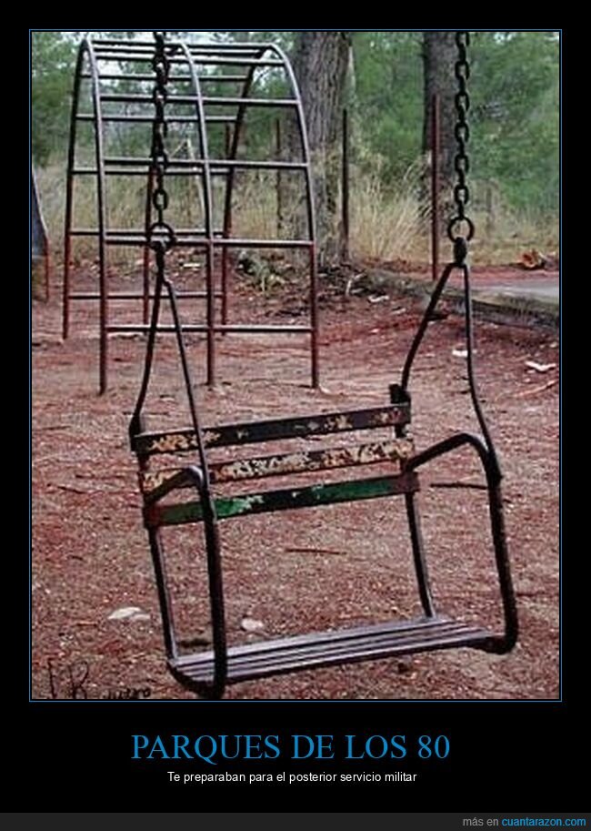parque,columpio,ochenta,terror,nostalgia