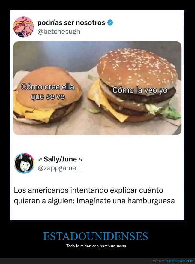 hamburguesa,amor,comparaci&oacute;n,exageraci&oacute;n,EstadosUnidos