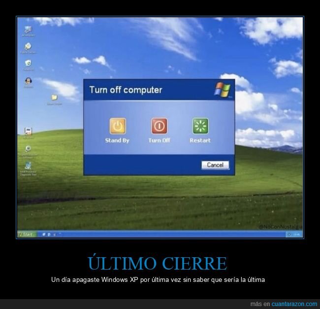 Windows,XP,nostalgia,apagado,ordenador