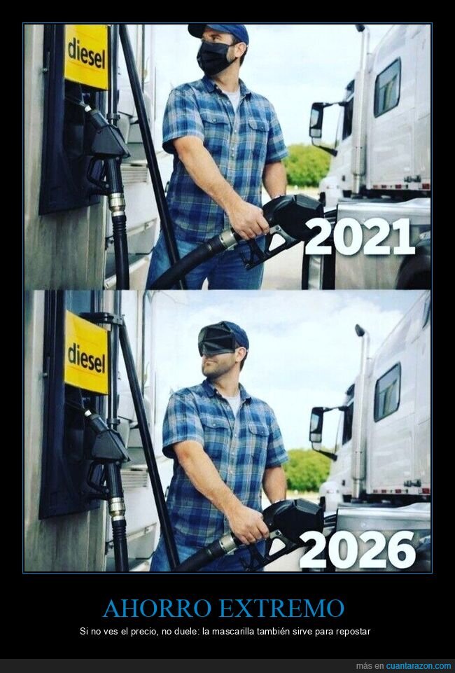 di&eacute;sel,gasolina,mascarilla,precios,repostaje
