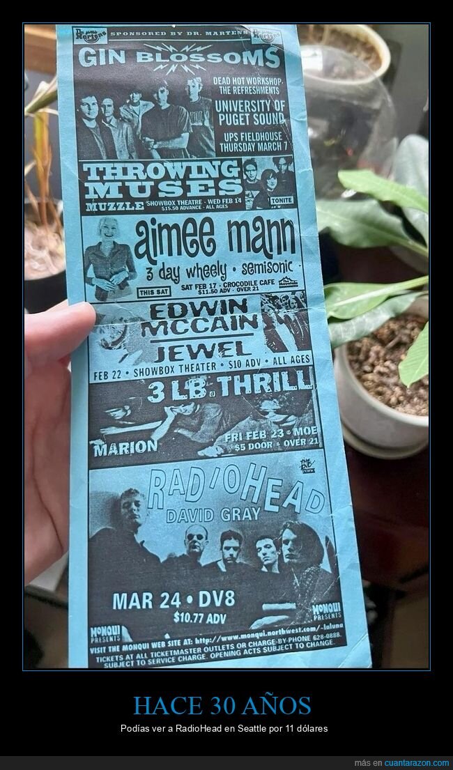 Radiohead,concierto,entradas,nostalgia,inflacion
