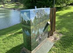 Enlace a Una caja de conexiones pintada para integrarse con el entorno