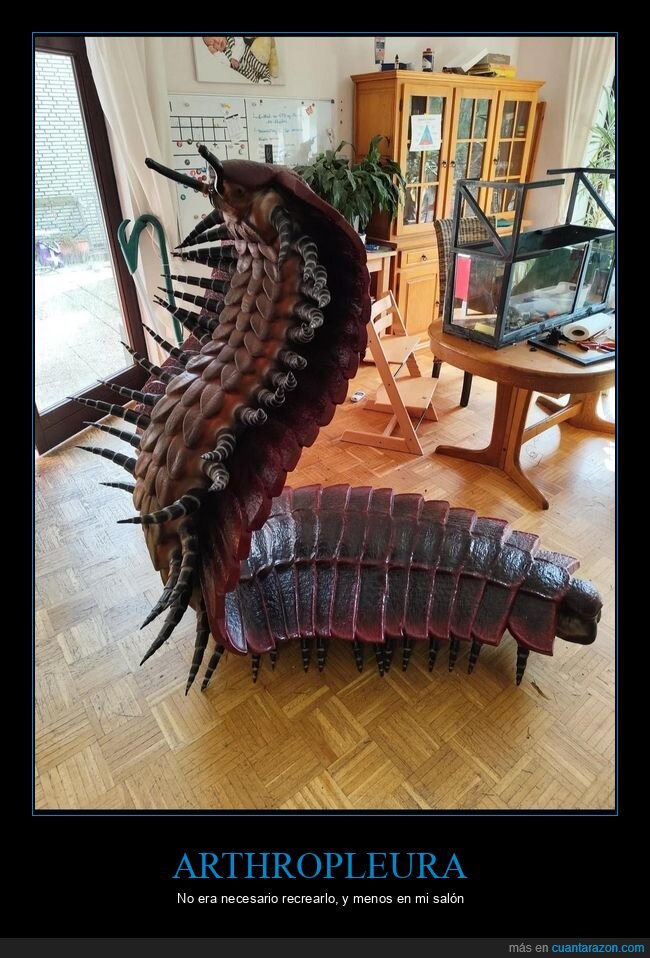 Arthropleura,insecto,prehistoria,impresion3D,gigante