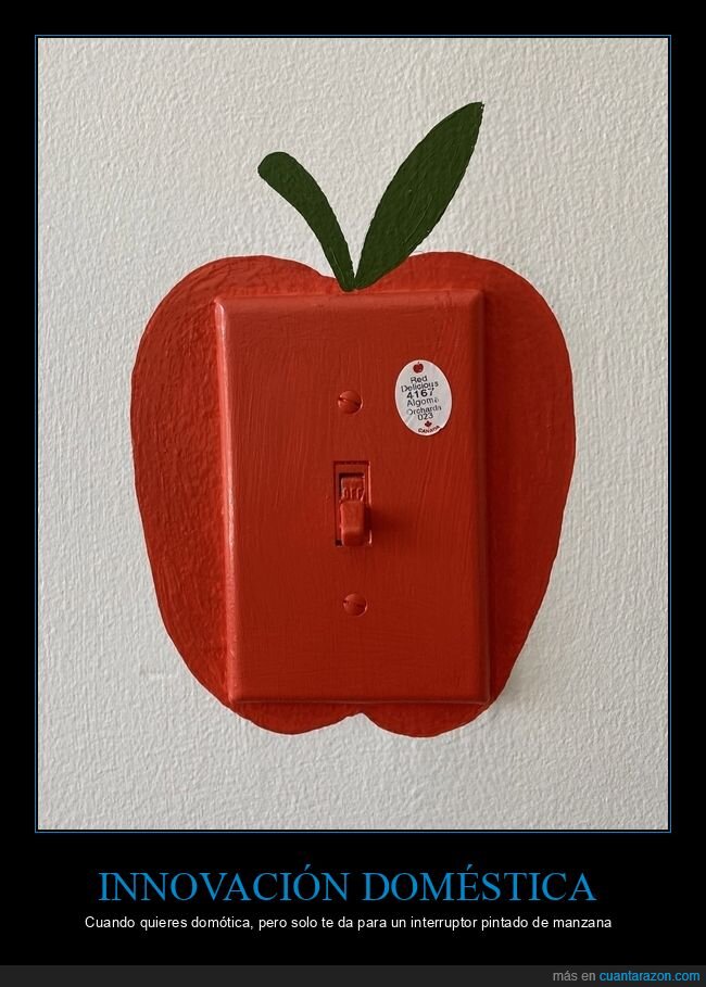 manzana,interruptor,bricolaje,decoraci&oacute;n,chapuza