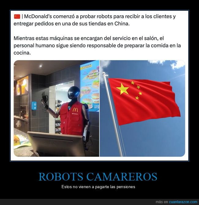 McDonalds,robot,automatizaci&oacute;n,China,pedidos