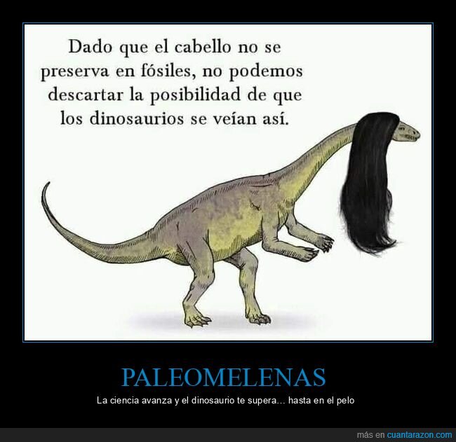 dinosaurio,peluca,ciencia,f&oacute;siles,jur&aacute;sico