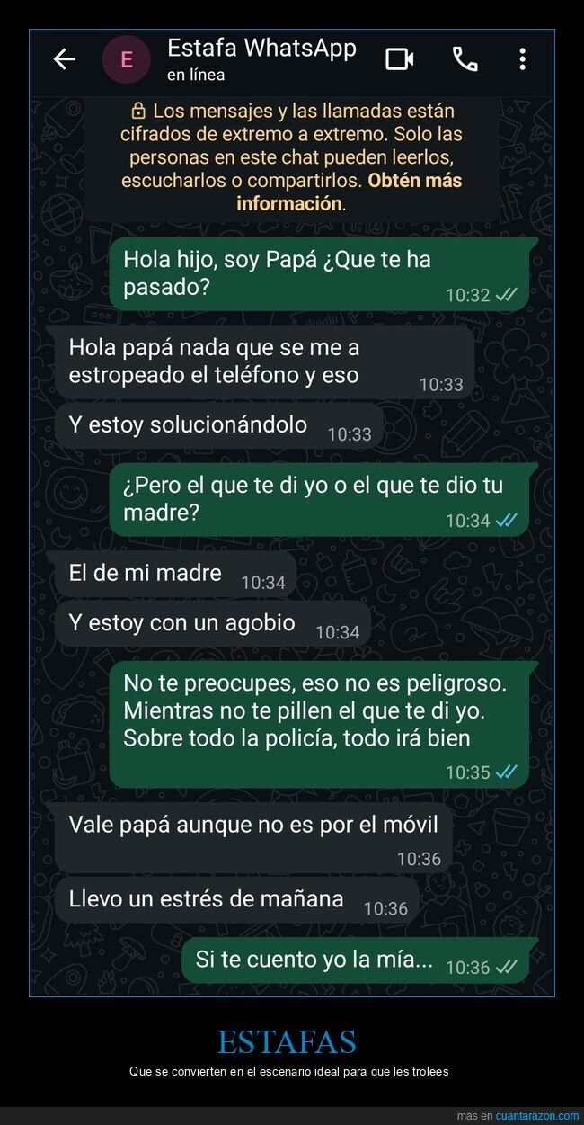 whatsapp,estafa,padre,m&oacute;vil,estr&eacute;s