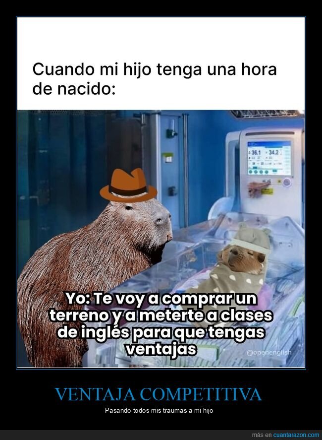 beb&eacute;,padre,hospital,futuro,ingl&eacute;s