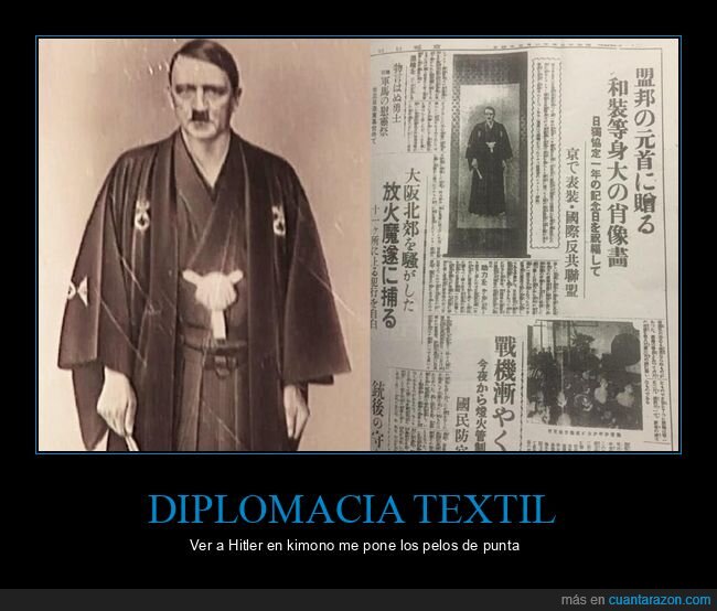 Hitler,kimono,diplomacia,propaganda,Jap&oacute;n