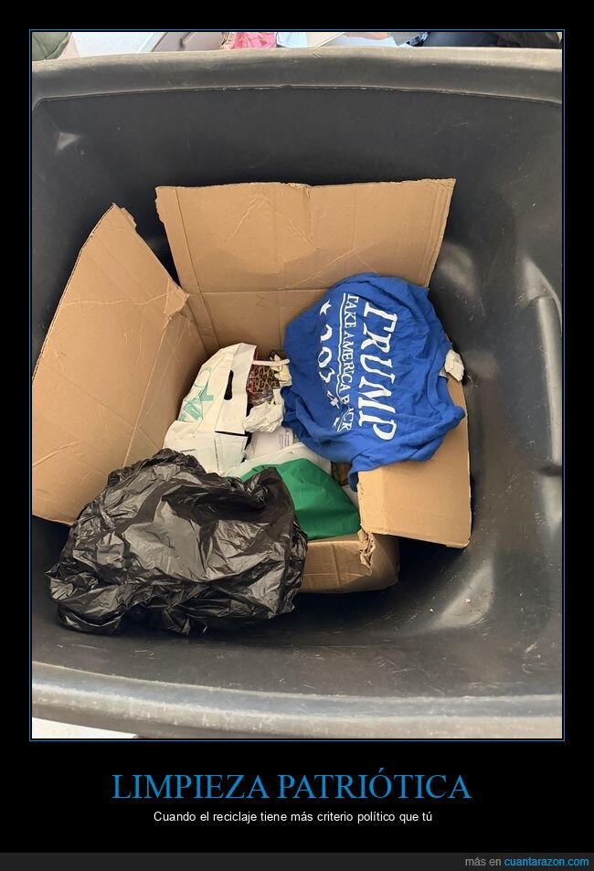 basura,camiseta,Trump,reciclaje,suegra