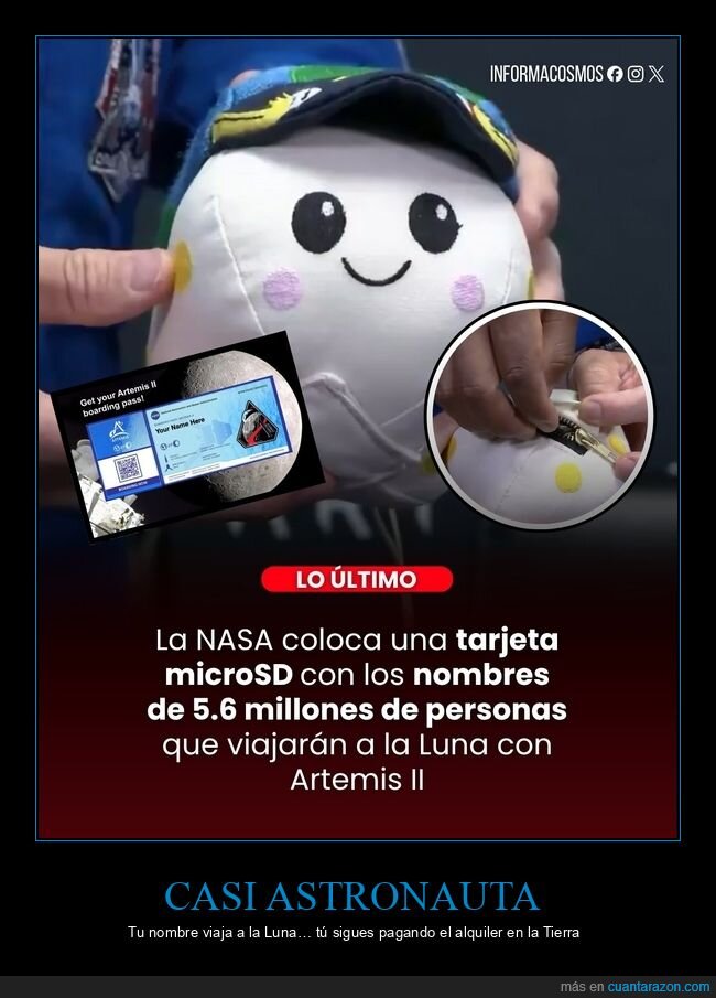 NASA,Artemis,microSD,Luna,astronautas