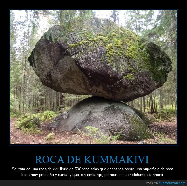 Kummakivi,Finlandia,equilibrio,roca,geologia
