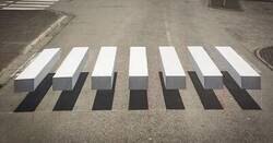 Enlace a Un paso de peatones 3D en Islandia, diseñado para reducir la velocidad de los coches