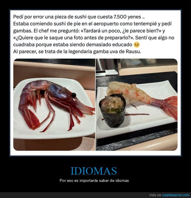 sushi,gamba,aeropuerto,lujo,yenes
