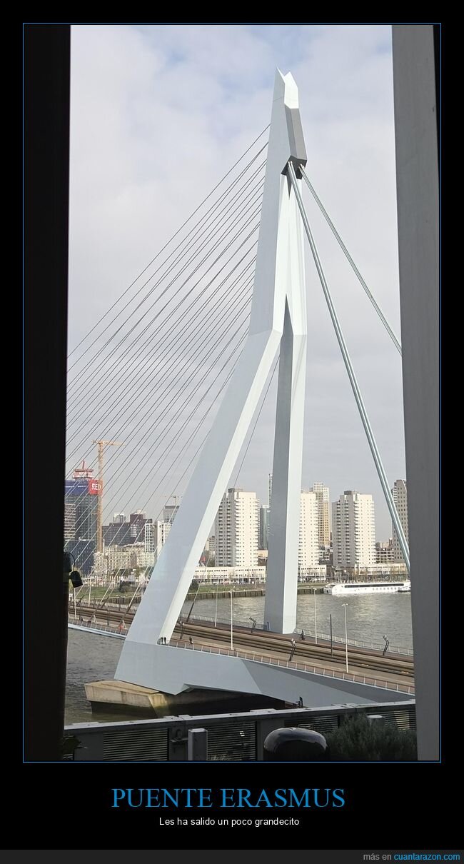 puente,Rotterdam,Erasmus,arquitectura,escala