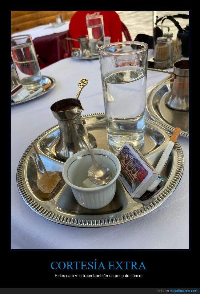 caf&eacute;,cigarrillo,B&oacute;snia,hosteler&iacute;a,cortes&iacute;a