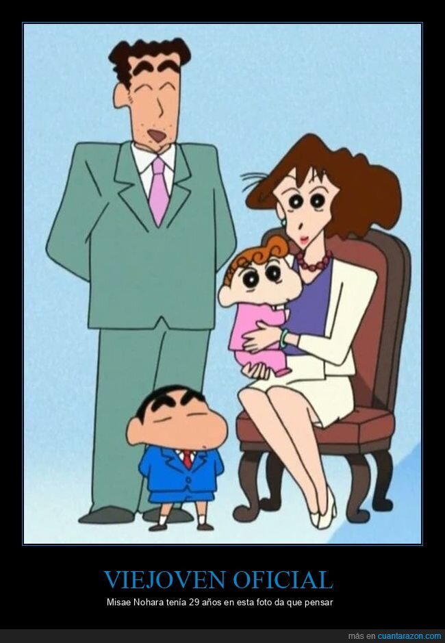 Shinchan,Misae,familia,edad,hipoteca