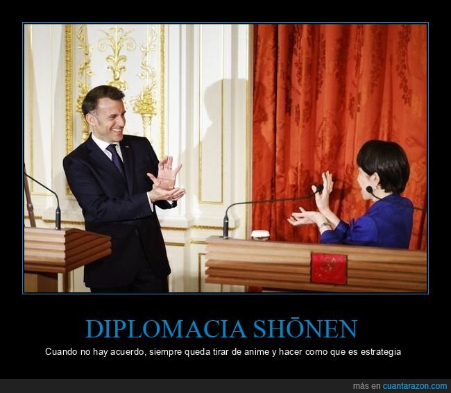 diplomacia,politica,kamehameha,dragonball,cumbre,macron,japon,francia