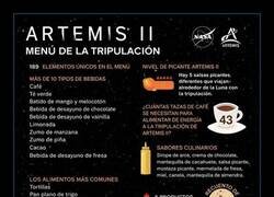 Enlace a Menú a bordo de la tripulación de Artemis II para los próximos 10 días en el espacio: