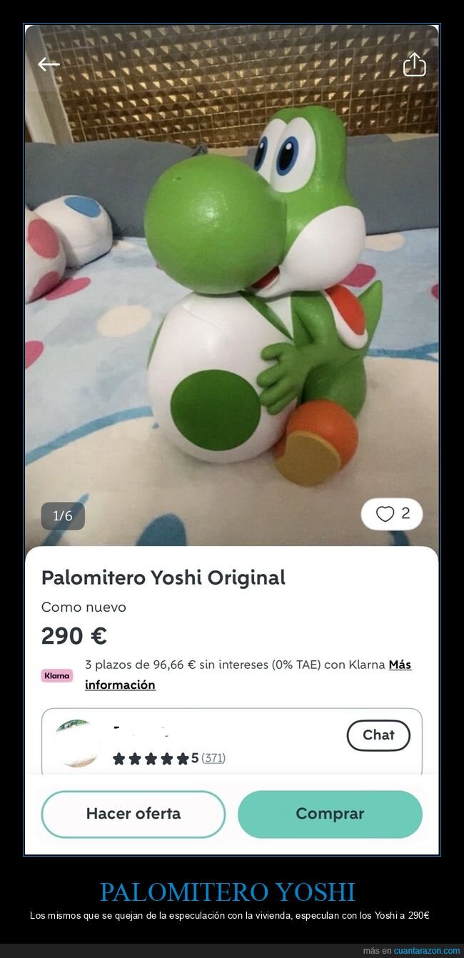 Yoshi,palomitero,reventa,precio,Nintendo