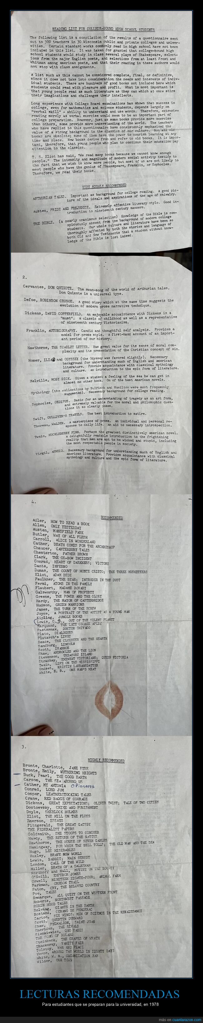 lectura,universidad,lista,1978,nostalgia