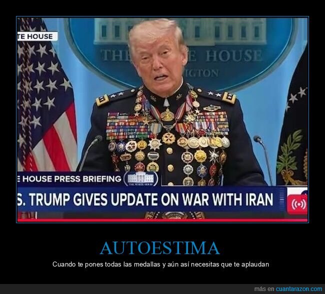Trump,medallas,militar,egocentrismo,pol&iacute;tica
