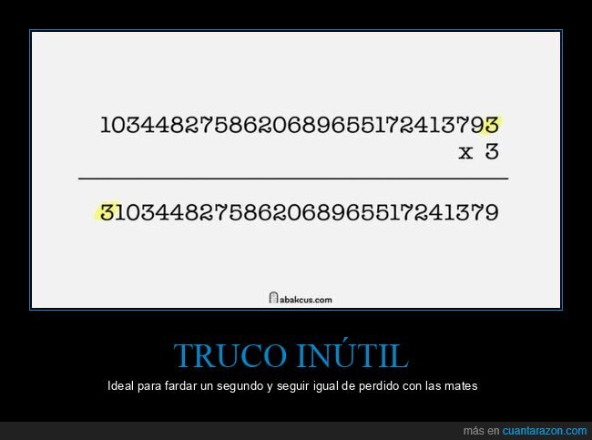 matem&aacute;ticas,multiplicaci&oacute;n,n&uacute;meros,truco,c&aacute;lculo