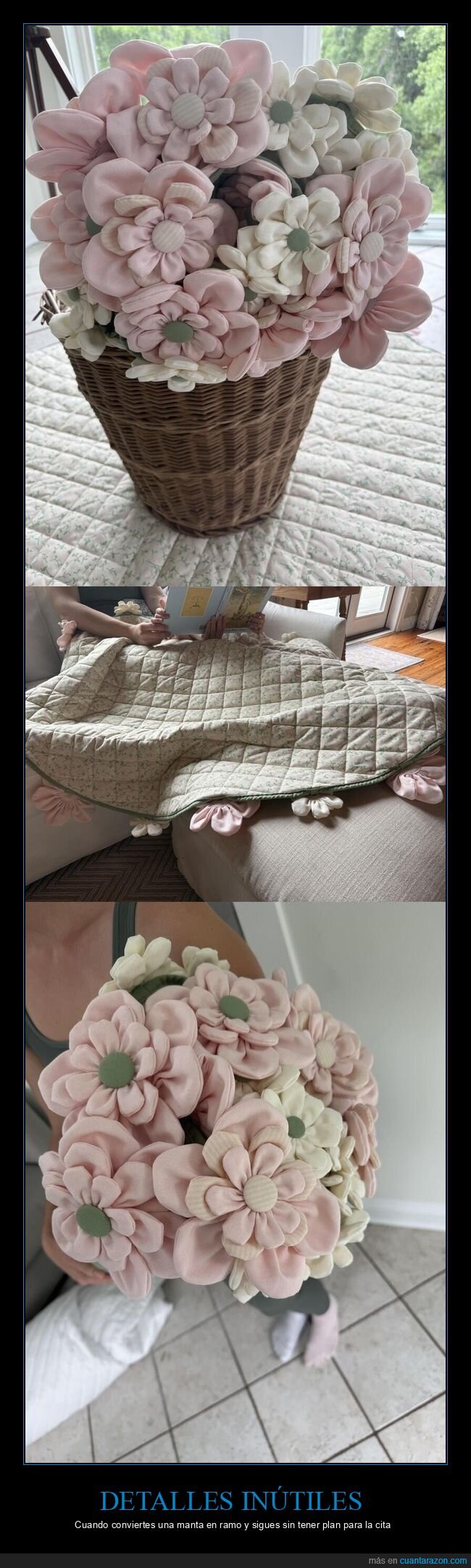 manta,ramo,regalo,manualidades,sorpresa