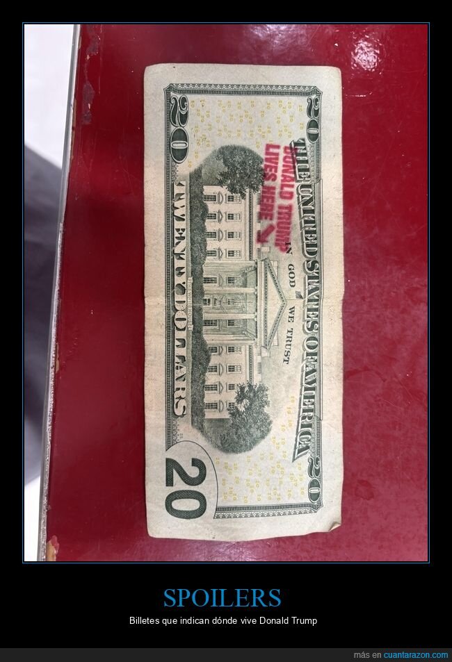 cajero,billete,propaganda,Trump,dinero