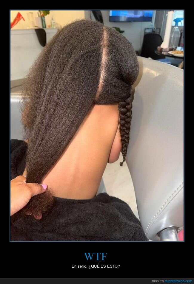 peluquer&iacute;a,peinado,trenzas,desastre,confusi&oacute;n