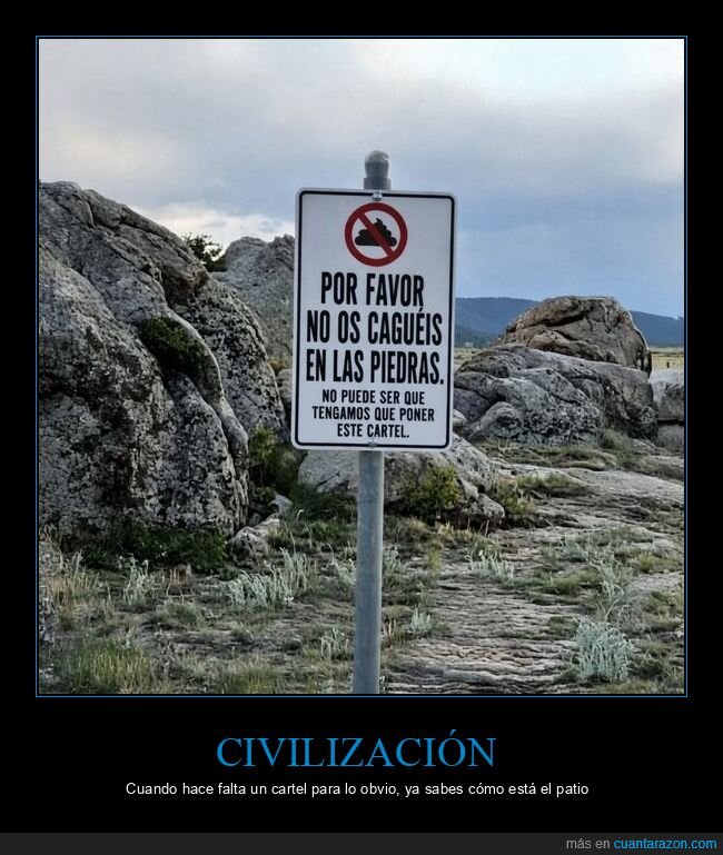 cartel,monta&ntilde;a,piedras,senderismo,civismo