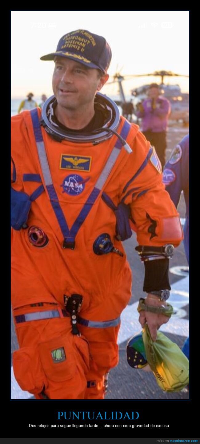 astronauta,relojes,NASA,espacio,puntualidad