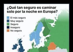 Enlace a Cómo de seguro es andar de noche por los distintos países europeos