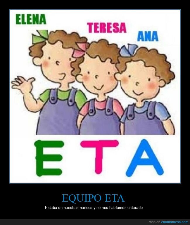 mellizas,tres bessones,eta,iniciales