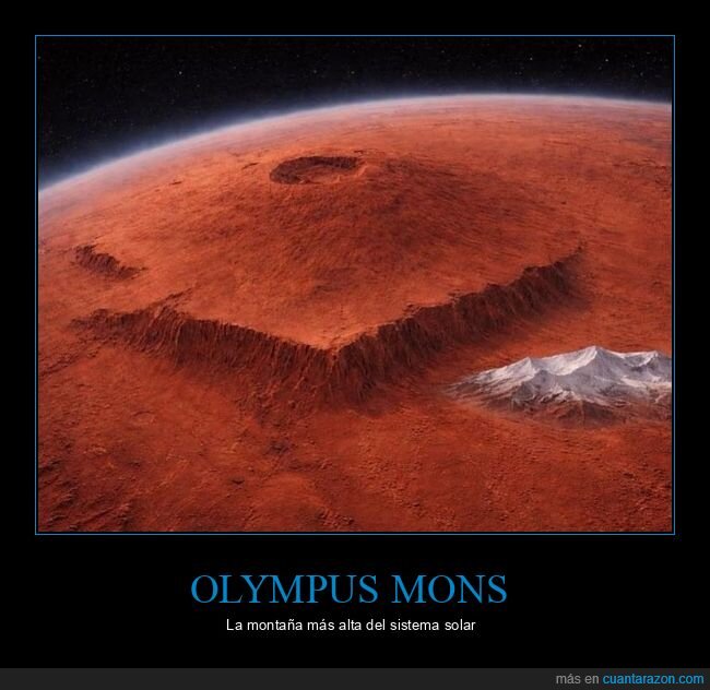 Marte,Olympus,monta&ntilde;a,espacio,astronom&iacute;a